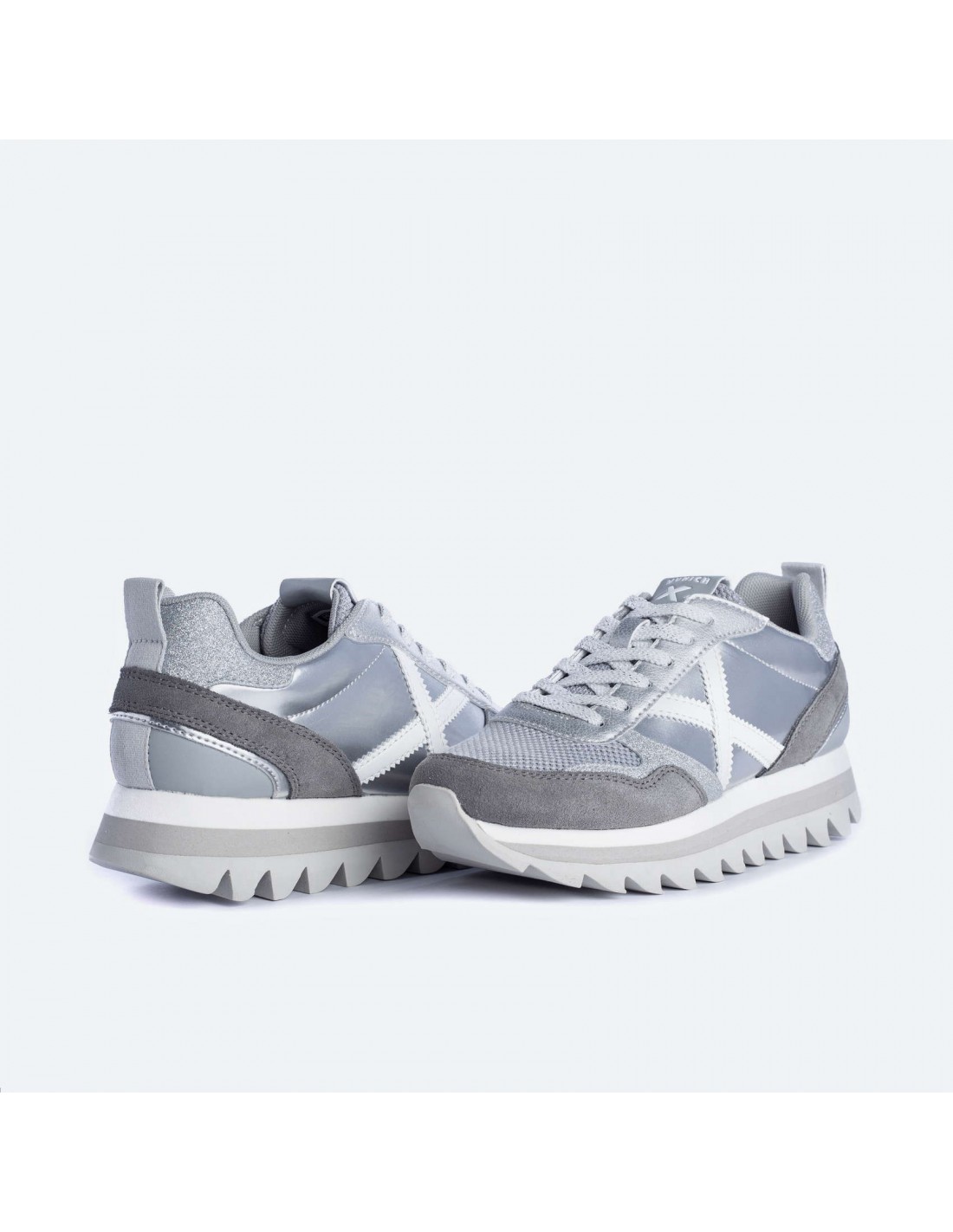 Zapatilla plataforma plateada Ripple30