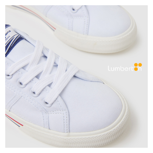 Sneaker Pepe Jeans blanca de lona Basy