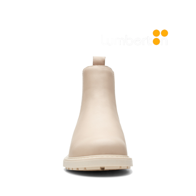 Botín CLARKS Beige Plano Gomas Lado...