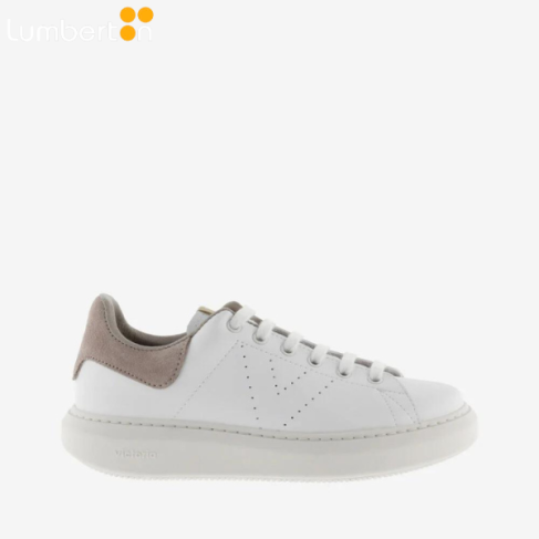 Bamba Blanca Talón Beige...