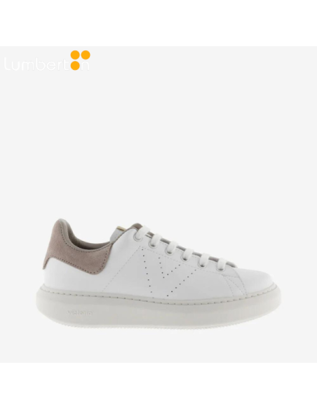 Bamba Blanca Talón Beige 1263101B