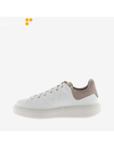 Bamba Blanca Talón Beige 1263101B