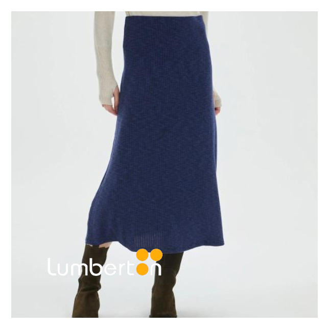 Falda SYSTEMACTION Azul Midi Jaspeada...