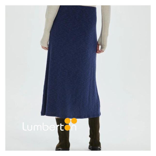 Falda SYSTEMACTION Azul Midi Jaspeada...