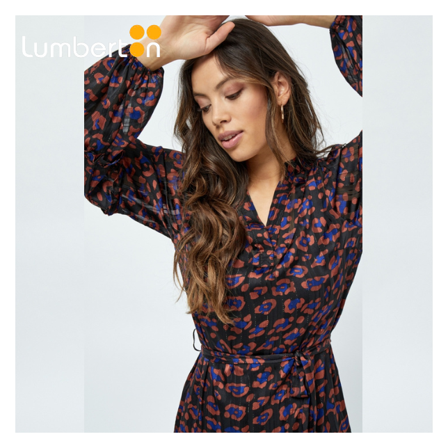 Vestido largo de gasa estampado 6832 Vestido largo de gasa estampado 6832