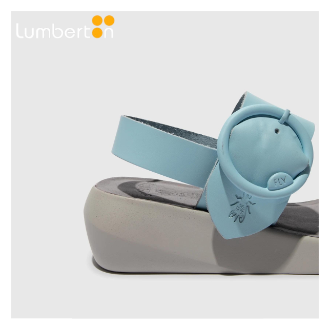 SANDALIA HEBILLA  AZUL BANIA