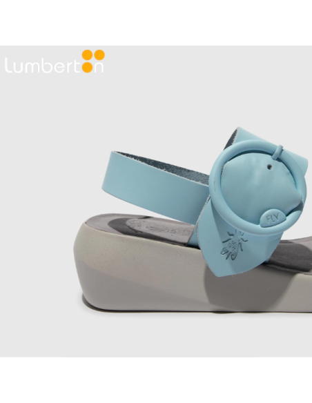 SANDALIA HEBILLA  AZUL BANIA