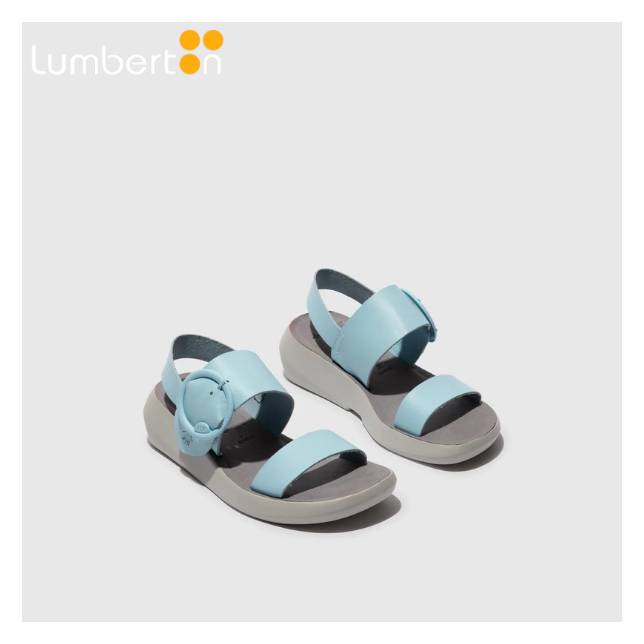 SANDALIA HEBILLA  AZUL BANIA