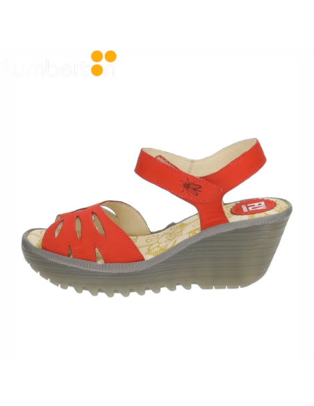 SANDALIA PLATAFORMA PALA MARIPOSA ROJA CUPIDOS
