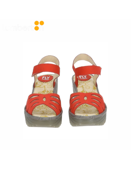 SANDALIA PLATAFORMA PALA MARIPOSA ROJA CUPIDOS