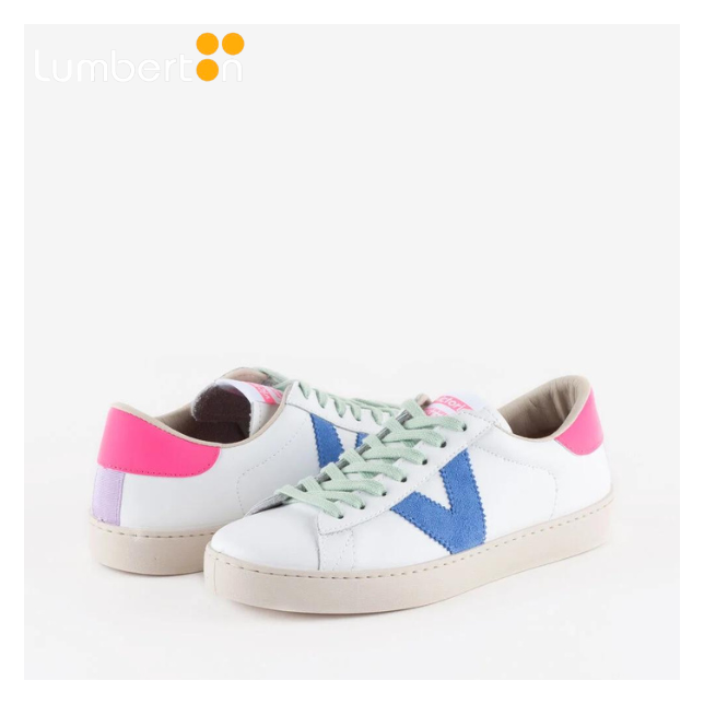 BAMBA V SERRAJE AZUL, CORDONES VERDES...