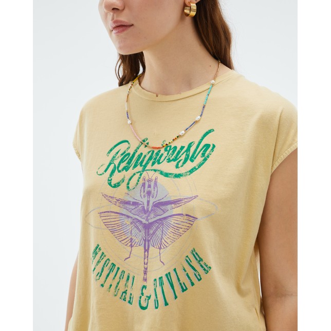 Camiseta color amarillo melón CT421