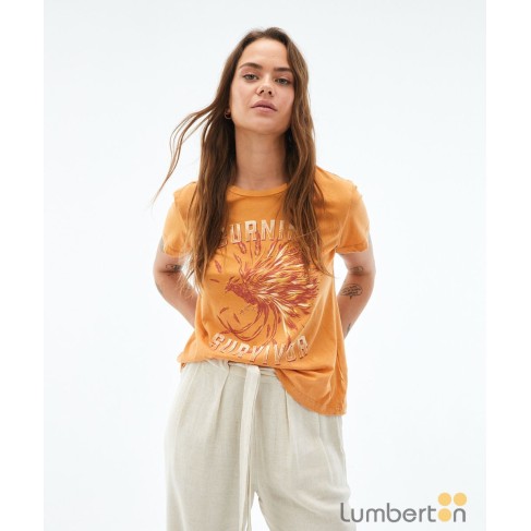 CAMISETA NARANJA MANGA...