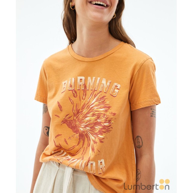 CAMISETA NARANJA MANGA CORTA CT317