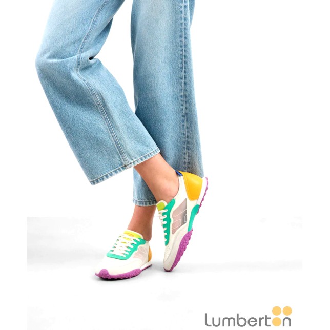 Bamba multicolor de red serraje punta...