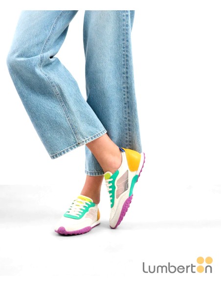 Bamba multicolor de red serraje punta CARDINAM