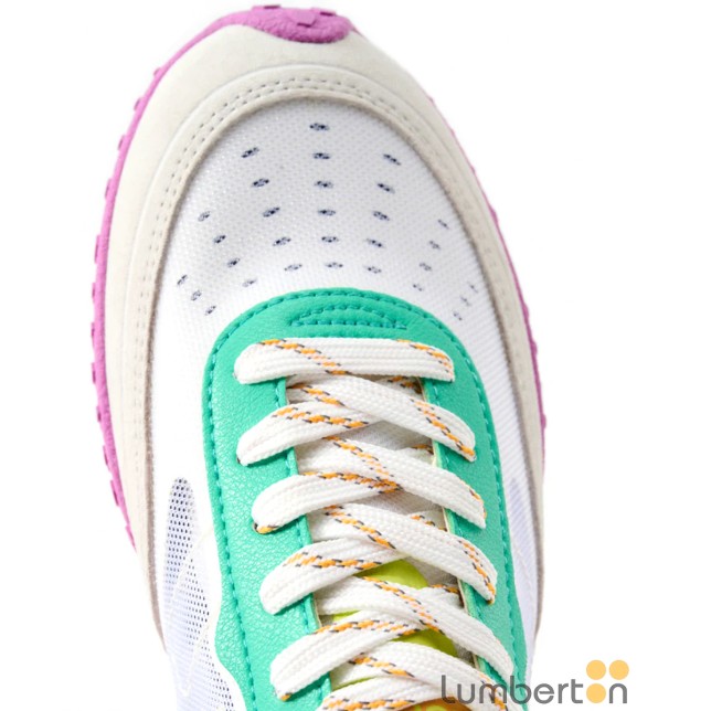 Bamba multicolor de red serraje punta...