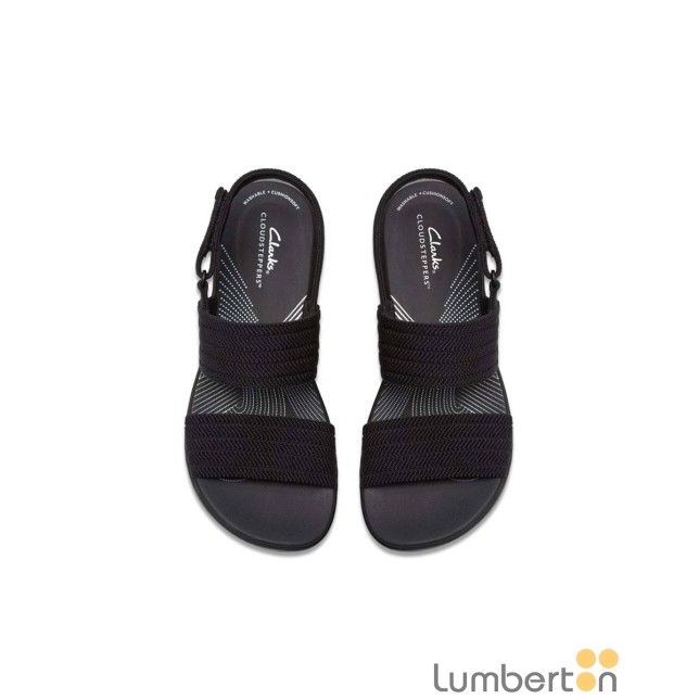 Sandalia negra tiras elásticas ARLAN Sandalia negra tiras elásticas ARLAN