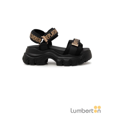 Sandalia truck negra tiras...