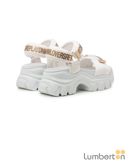 Sandalia truck blanca tiras velcro JUYCEB