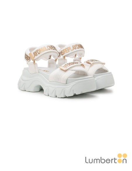 Sandalia truck blanca tiras velcro JUYCEB