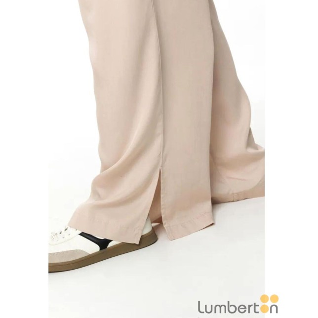 Pantalón fluido largo beig Alina