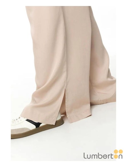 Pantalón fluido largo beig Alina