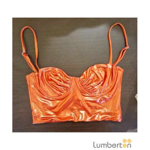 Top de tirantes naranja...