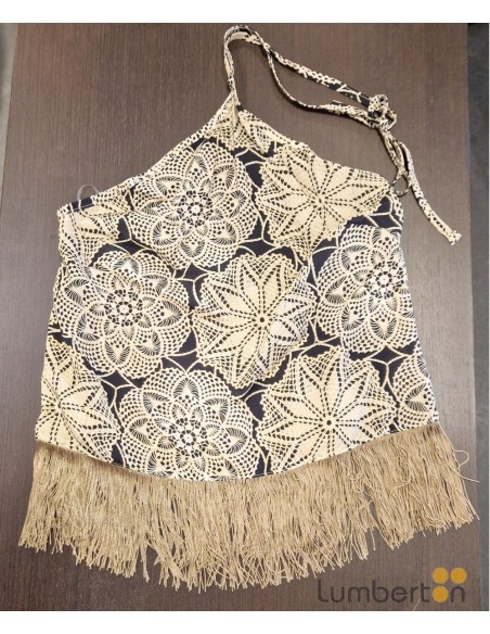 Top espalda descubierta flecos DI24T19.90RAN