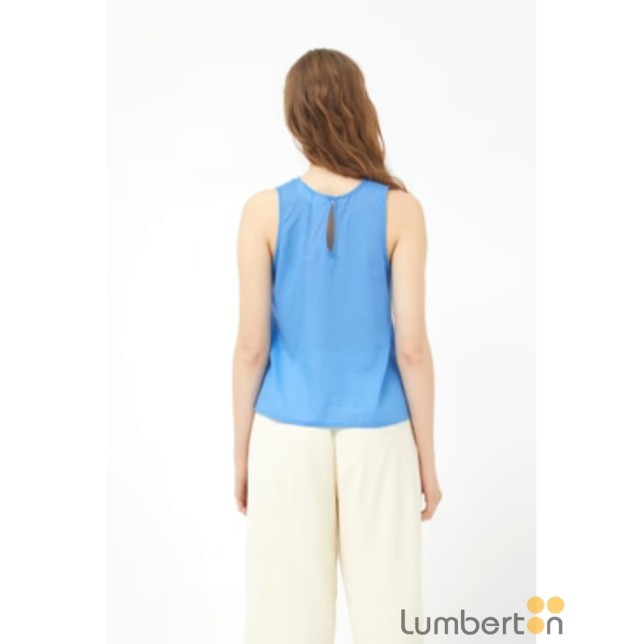 Top azul cuello halter CFMO19.90A