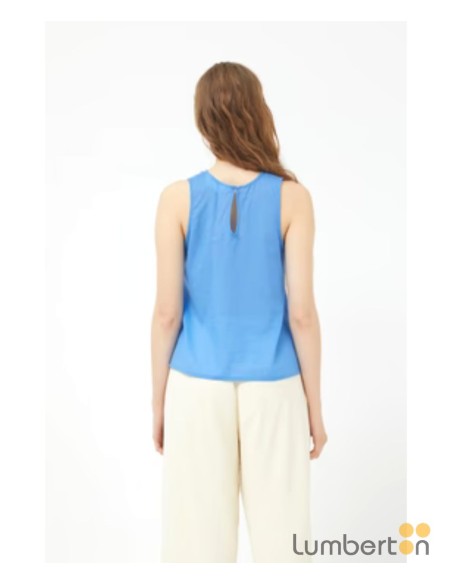 Top azul cuello halter CFMO19.90A
