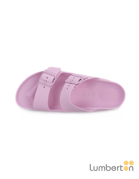 Chancla rosa goma dos hebillas EVA