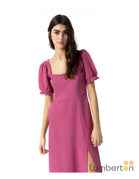 VESTIDO MIDI ROSA FUCSIA JASMINER