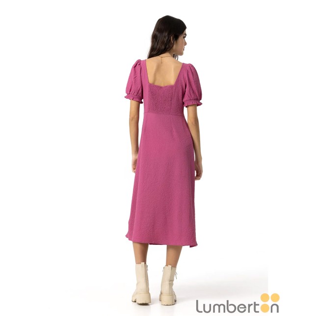 VESTIDO MIDI ROSA FUCSIA JASMINER VESTIDO MIDI ROSA FUCSIA JASMINER
