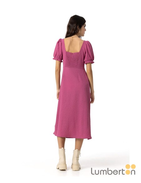 VESTIDO MIDI ROSA FUCSIA JASMINER