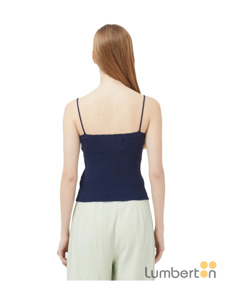 Top tirantes canelé azul marino 10400A Compañía Fantástica