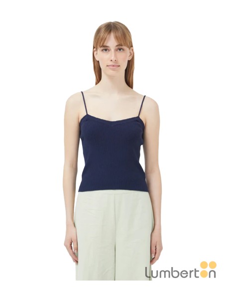 Top tirantes canelé azul marino 10400A Compañía Fantástica