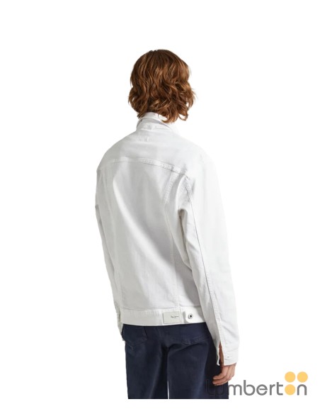 Chaqueta blanca bolsillos delanteros PepeJeans 69B