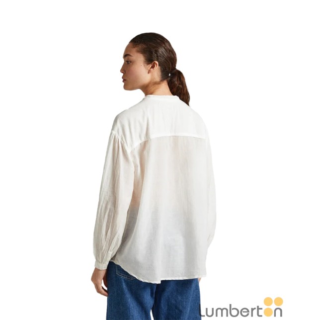 Camisa manga larga algodón fino Pepe...