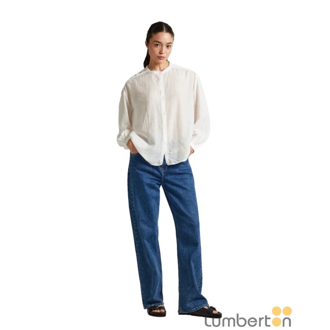 Camisa manga larga algodón fino Pepe...