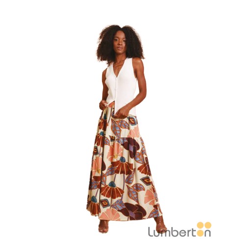 Falda largo floral Lolita 059S