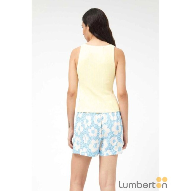 Top canalé tirantes amarillo 10405A... Top canalé tirantes amarillo 10405A...