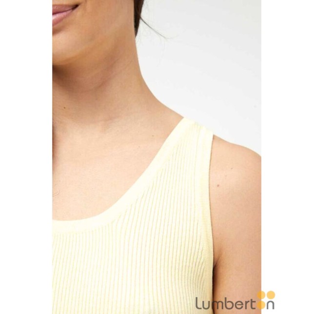 Top canalé tirantes amarillo 10405A... Top canalé tirantes amarillo 10405A...