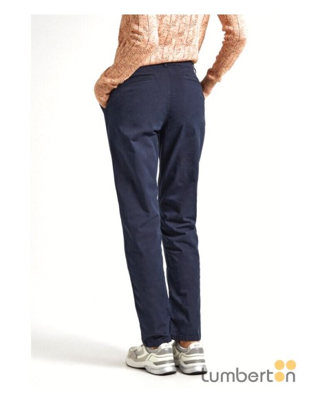 Pantalón azul recto ancho chino TRACY Pepe Jeans