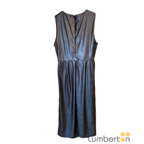 Vestido polipiel drapeado... 2