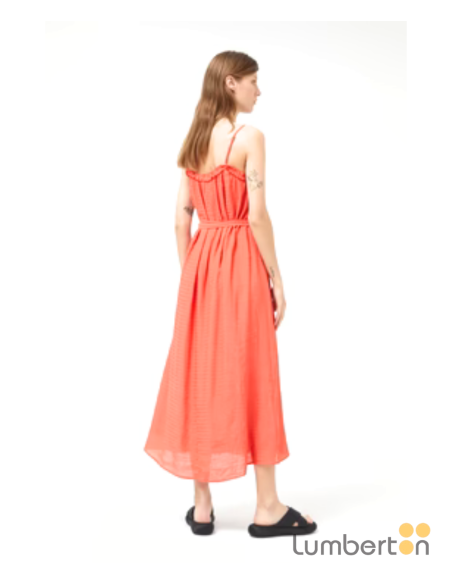 Vestido Largo Tirantes Naranja 11064 Compañía Fantástica