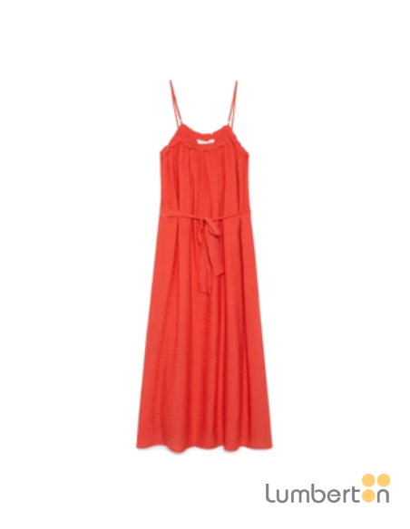 Vestido Largo Tirantes Naranja 11064 Compañía Fantástica