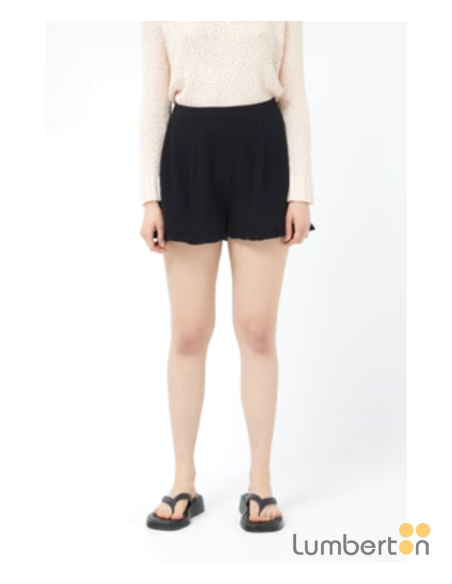 Short Con Volantes Negro 12113N Compañía Fantástica
