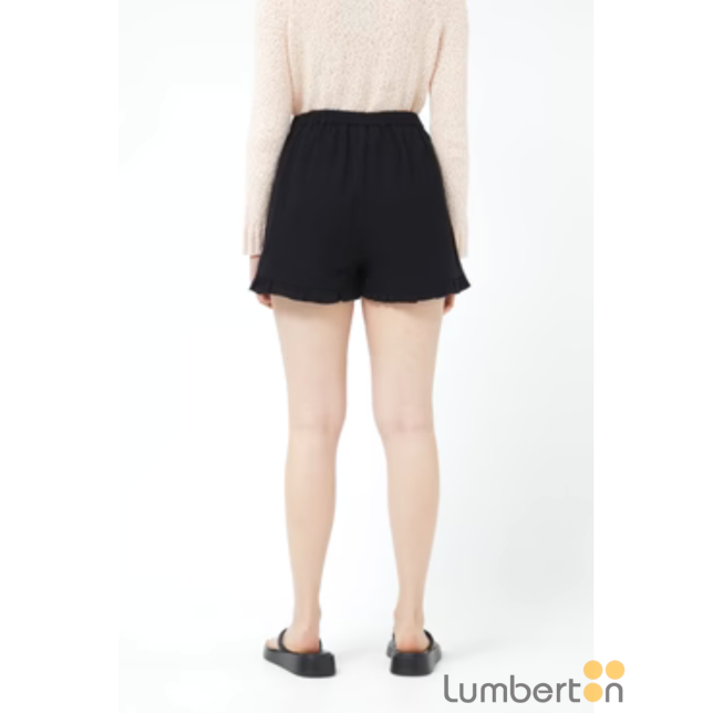 Short Con Volantes Negro 12113N... Short Con Volantes Negro 12113N...