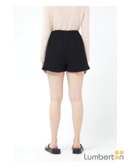 Short Con Volantes Negro 12113N Compañía Fantástica